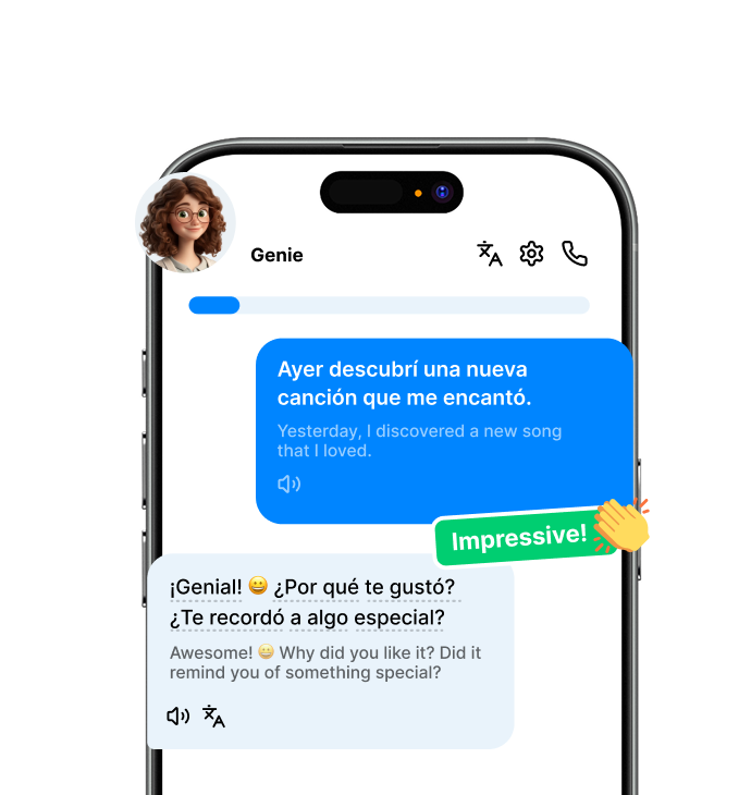 Have natural conversations with AI tutors