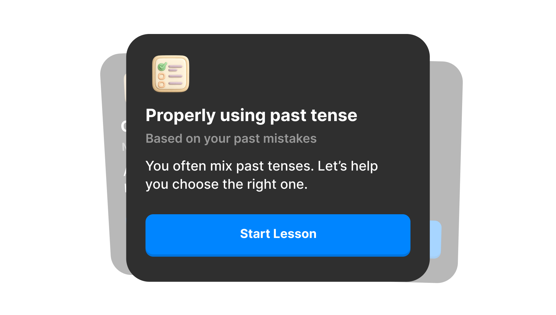 Personalized lessons